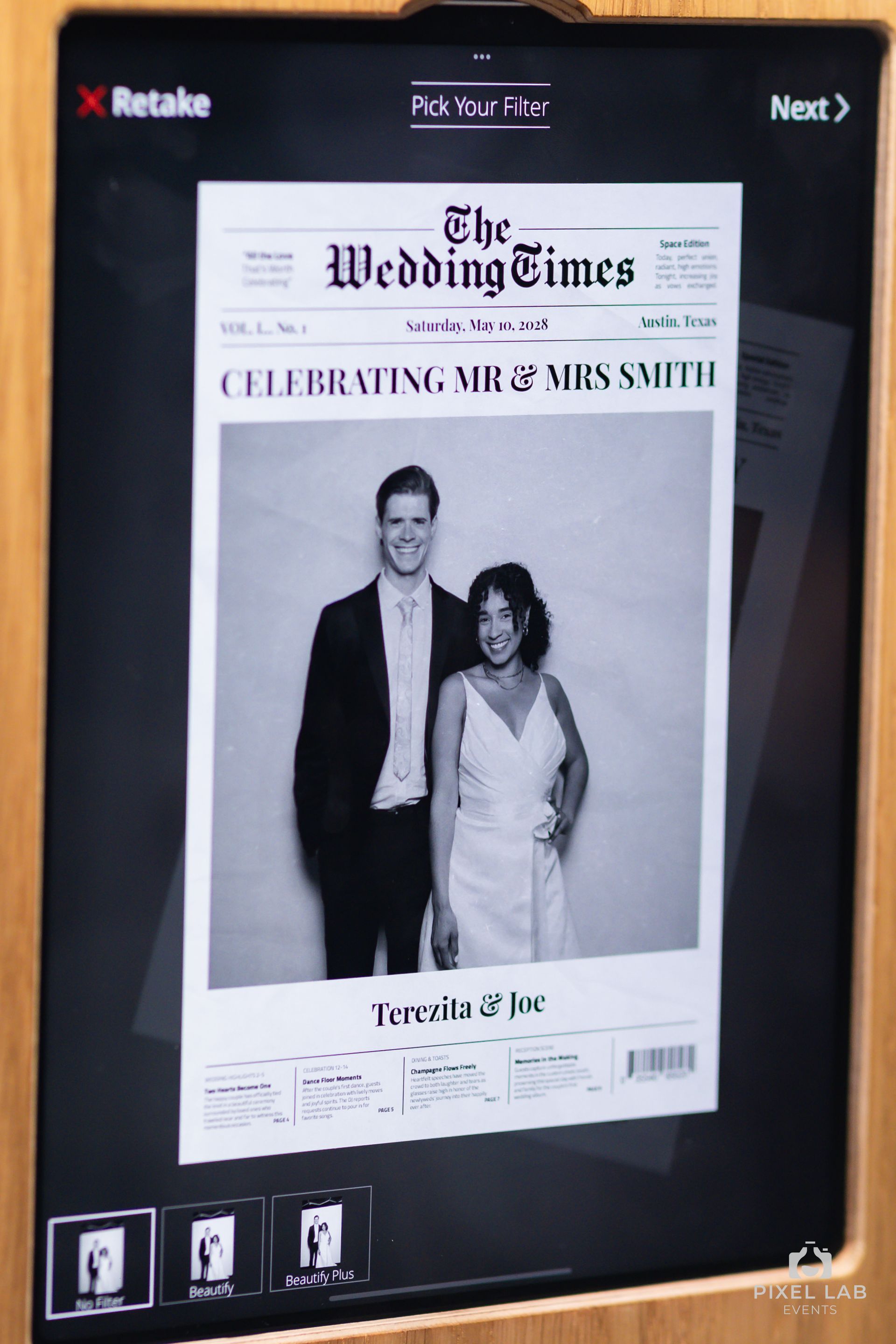 wedding magazine photo booth miami