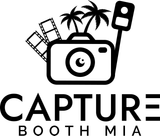The logo for Capture Booth MIA