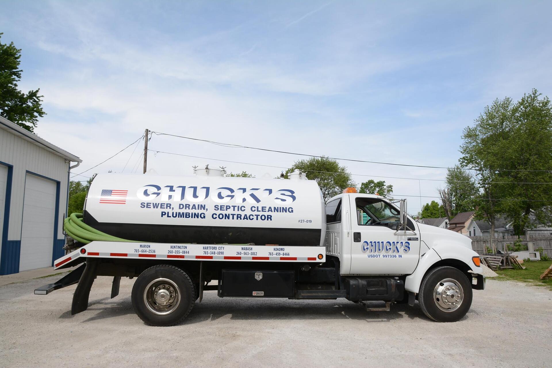 Cleaning the Sewer on the Road — Marion, IN — Chuck’s Sewer & Drain Cleaning Cleaning the Sewer on the Road — Marion, IN — Chuck’s Sewer & Drain Cleaning