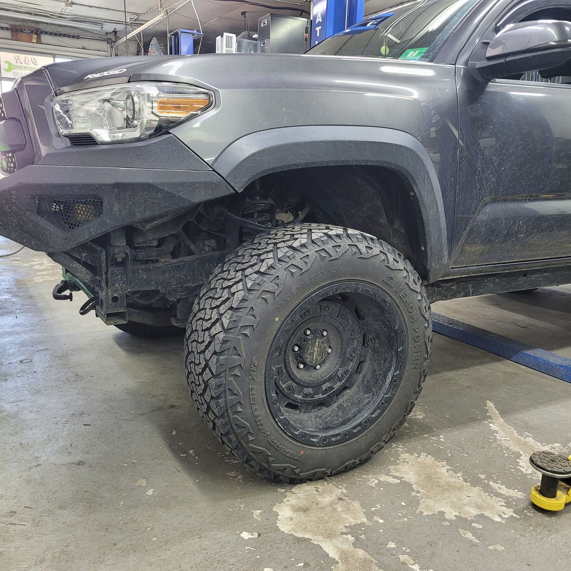 Car Is Parked in A Garage