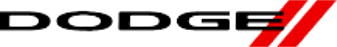 The word dodge is written in black and red on a white background.