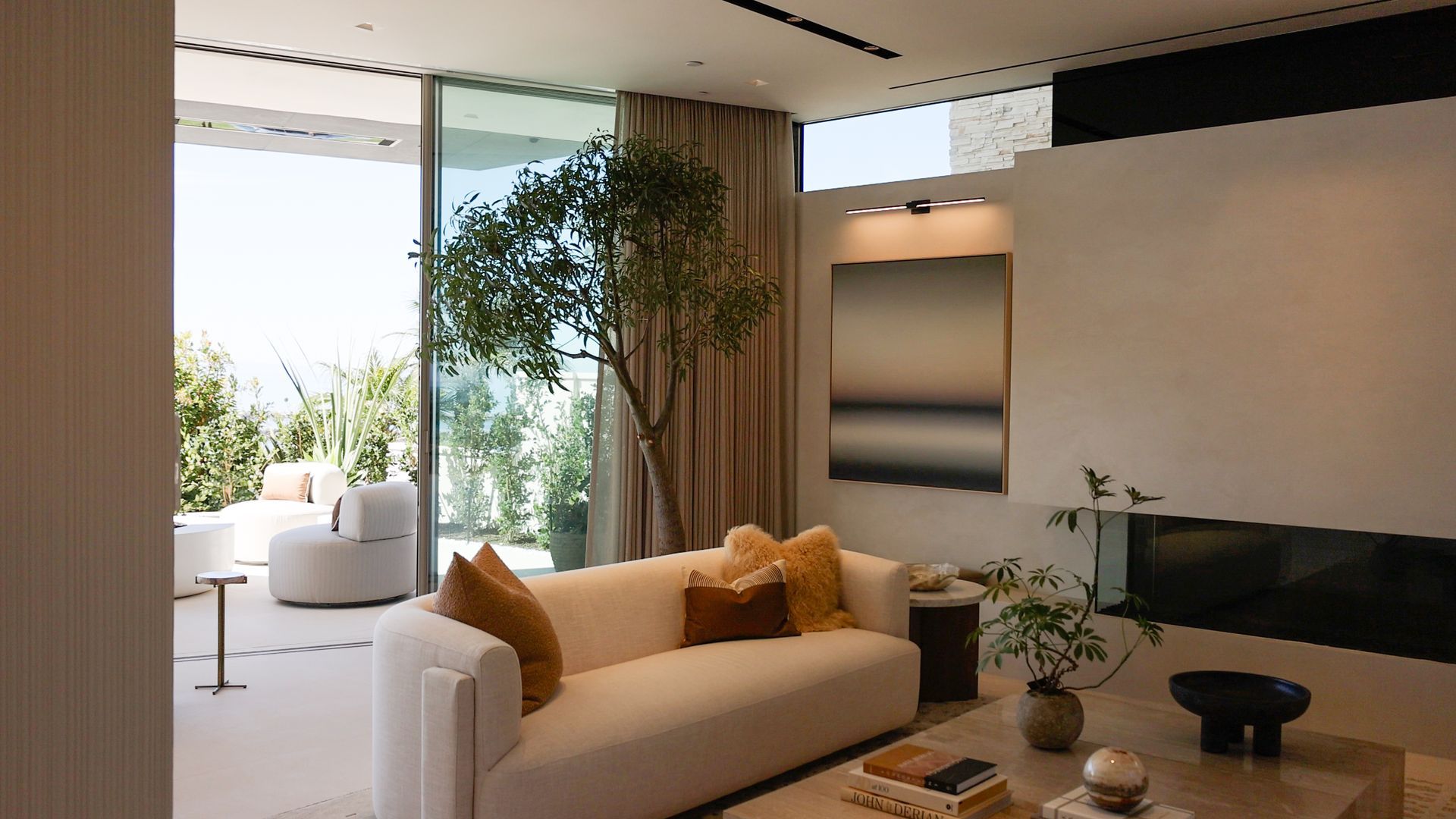 Modern living room opening to a terrace, featured at the Josh AI 2026 keynote