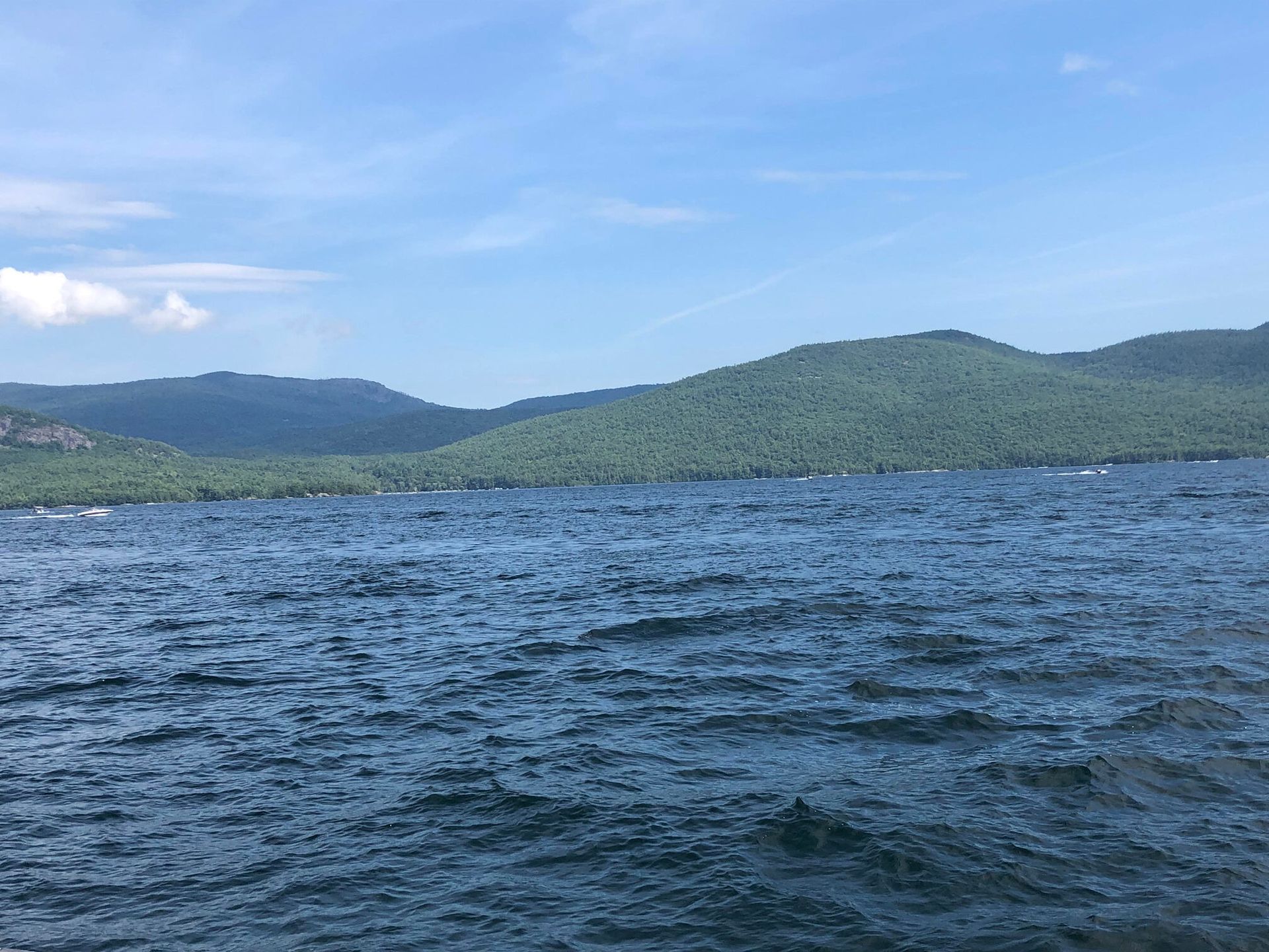 Eastward facing view of Lake George, NY