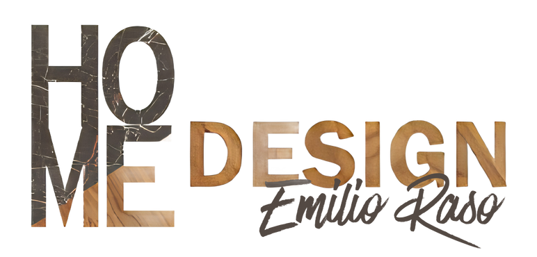 Logo HQ ME DESIGN in marrone e nero con testo stilizzato e firma in corsivo