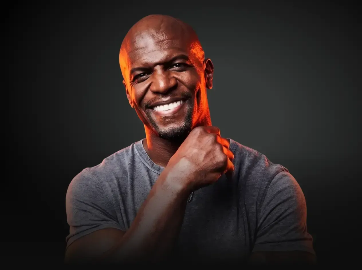 Descrição do Terry Crews confirmado no Hotmart FIRE 2026.