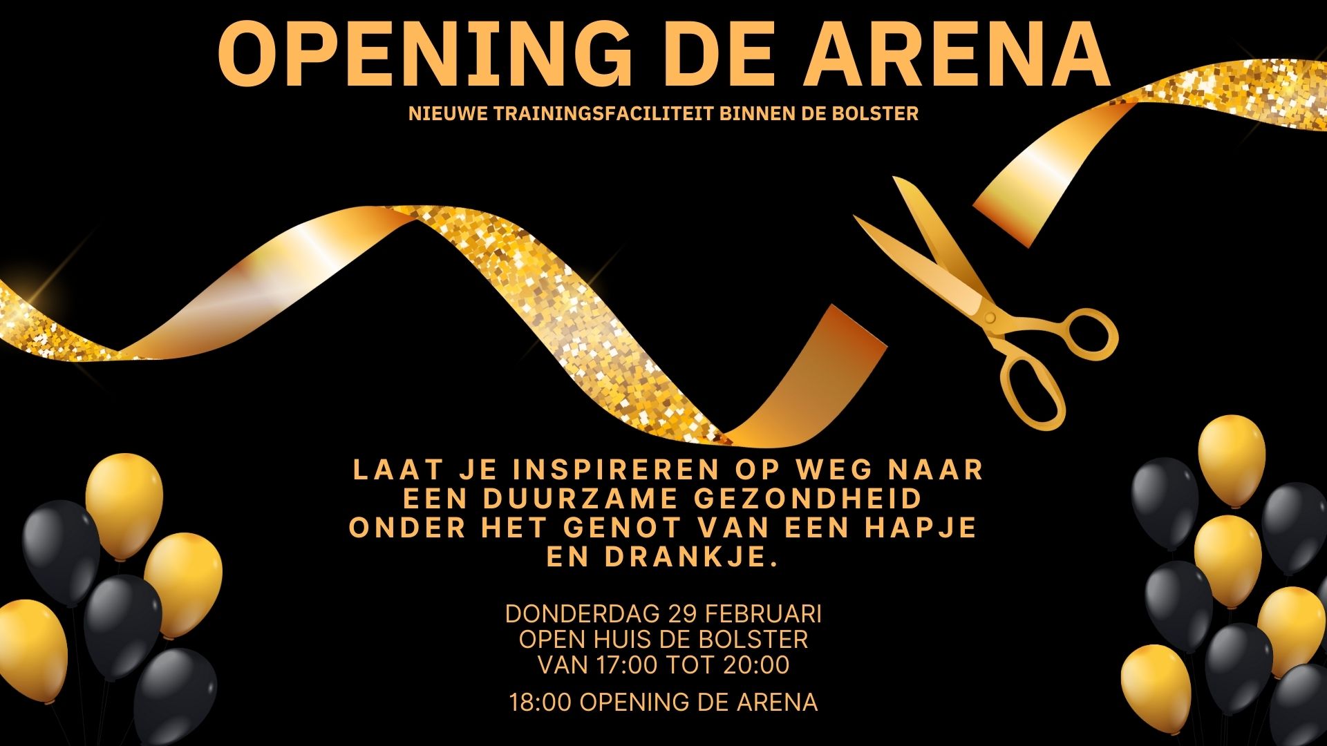 Feestelijke opening van onze nieuwe trainingsfaciliteit, de Arena