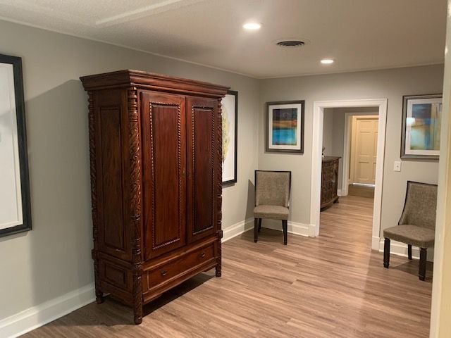 Hallway to Visitation Rooms at Buie & Cole Funeral Home - Rison