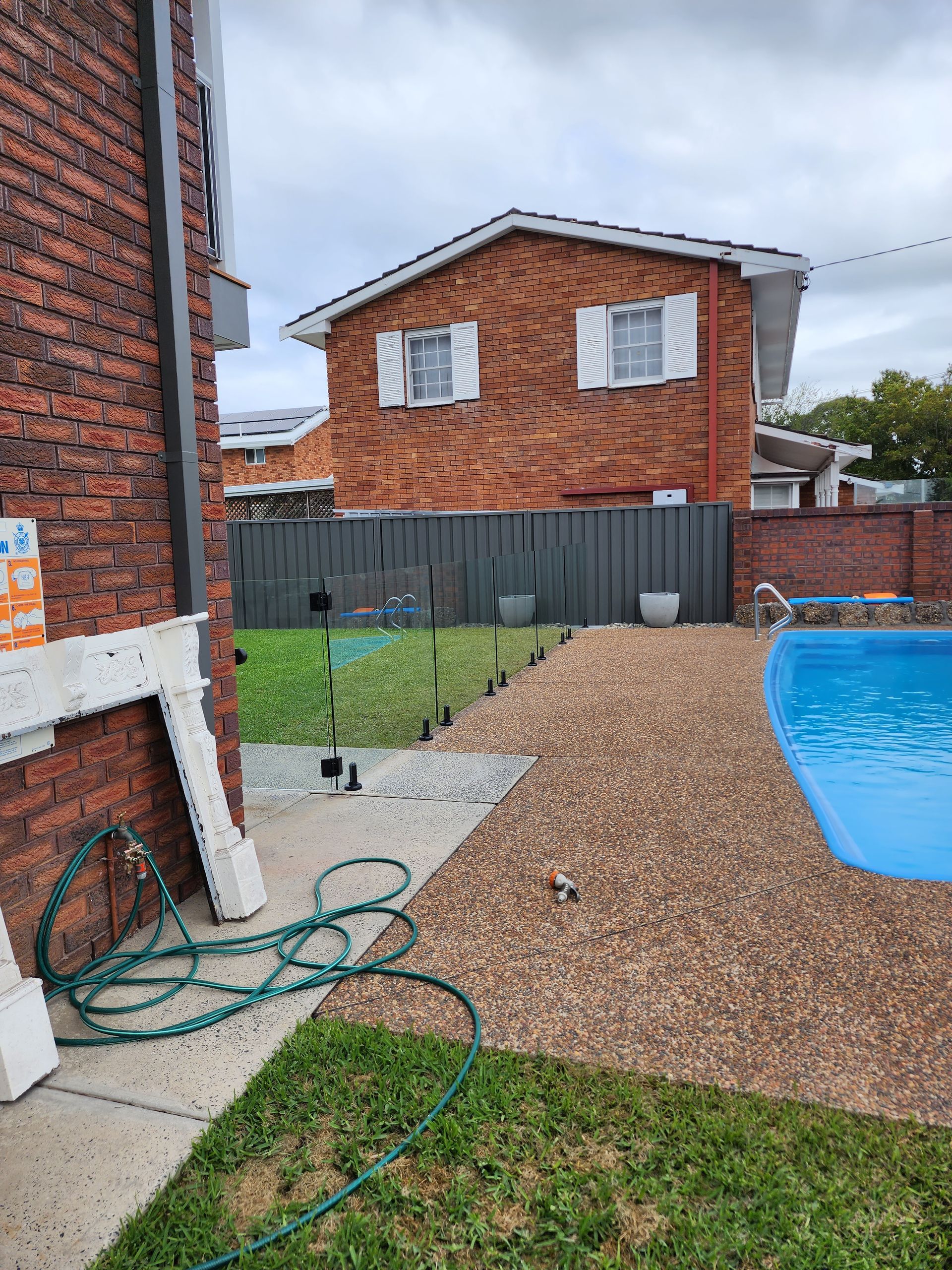A Bathroom With A Walk In Shower And A Toilet — Lumba Glass & Glazing In Kincumber, NSW
