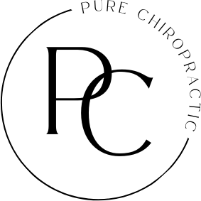 A logo for a chiropractic clinic with a letter c in a circle.