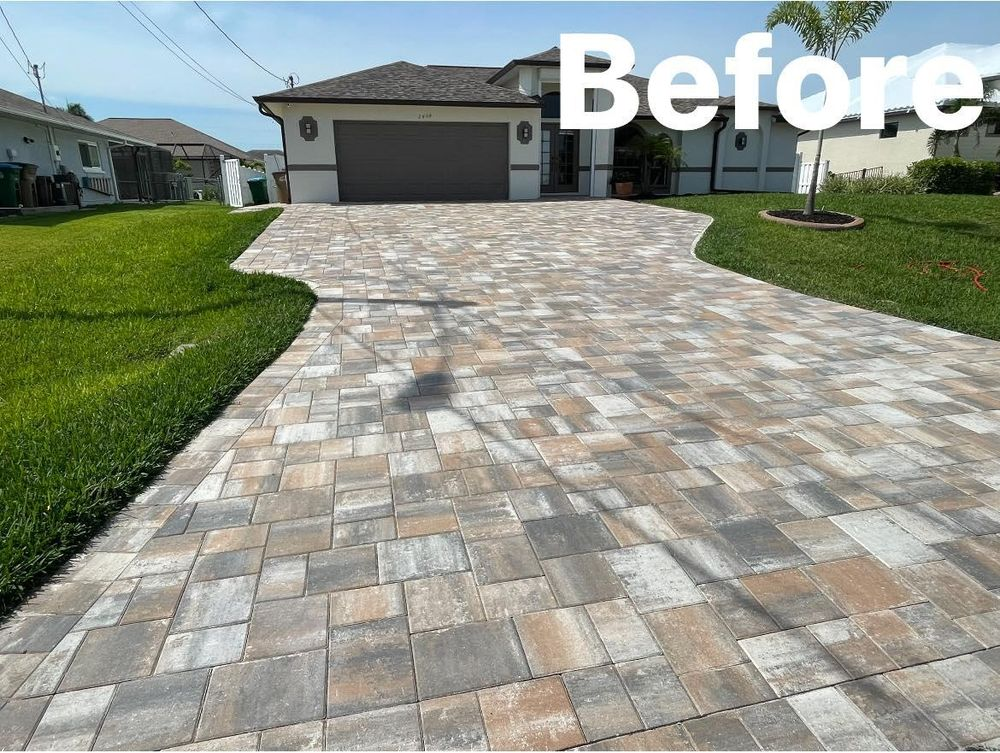 A picture of a driveway before being paved