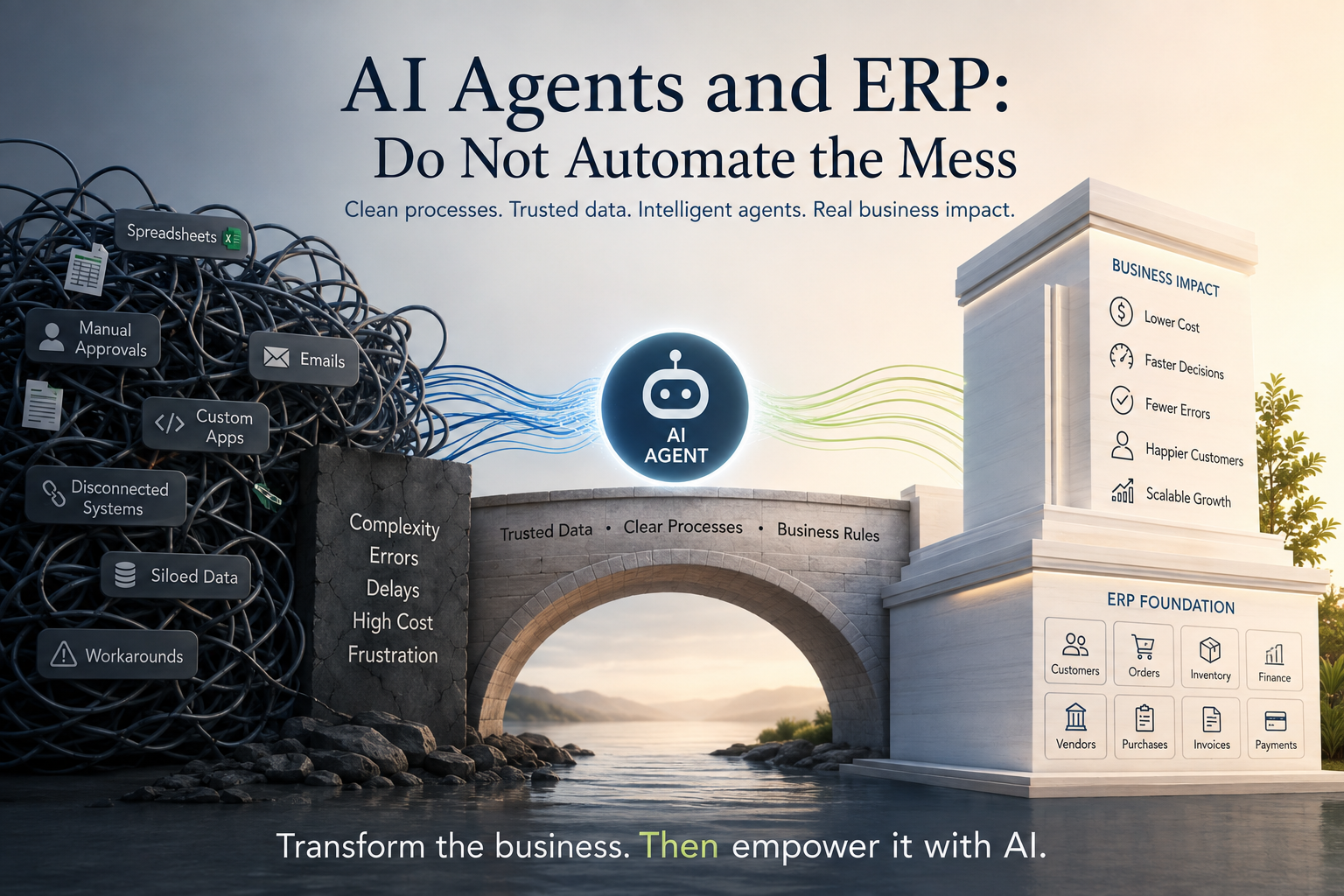 AI Agents, ERP Strategy, AI Readiness, Business Process Automation, Data Quality, ERP Modernization,
