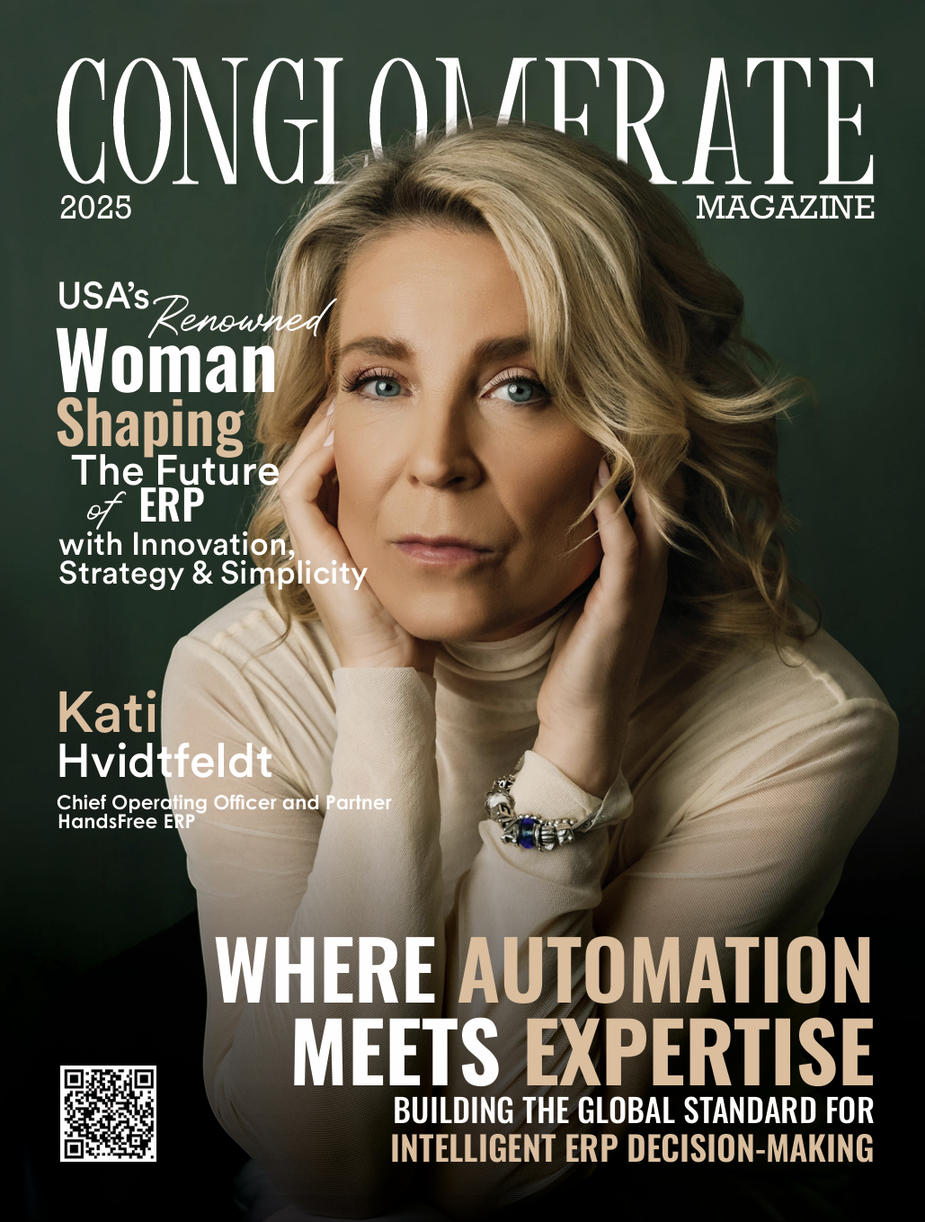 Magazine cover featuring Kati Hvidtfelat. Headline:
