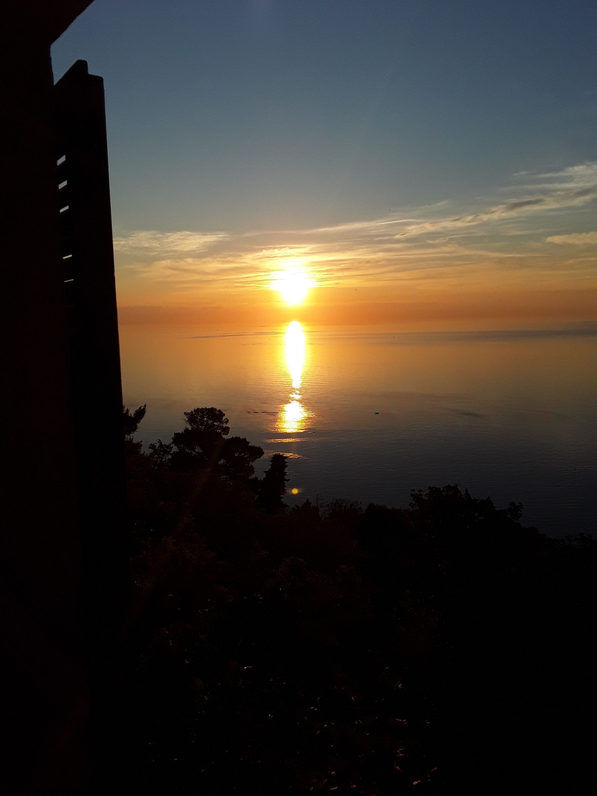 tramonto dall'appartamento