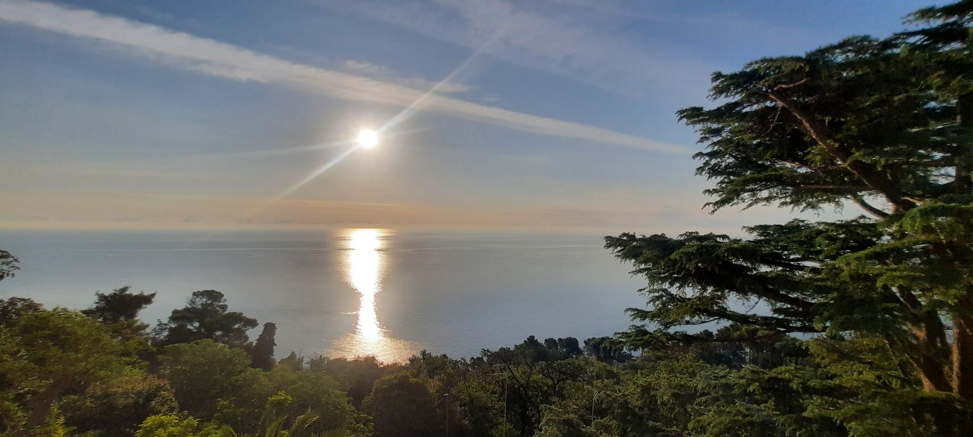 tramonto sul mare