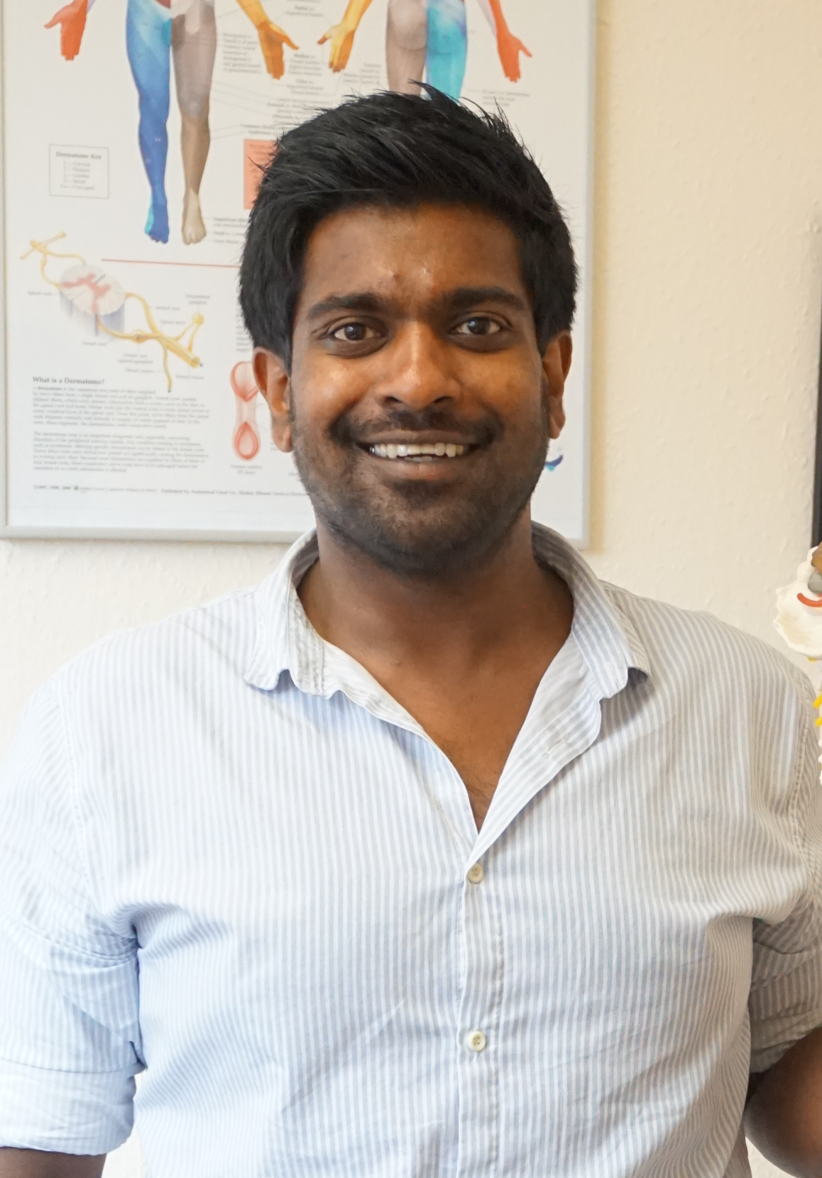 Dr Shal Bhatia at Back Track Chiropractic, Jewellery Quarter Birmingham.