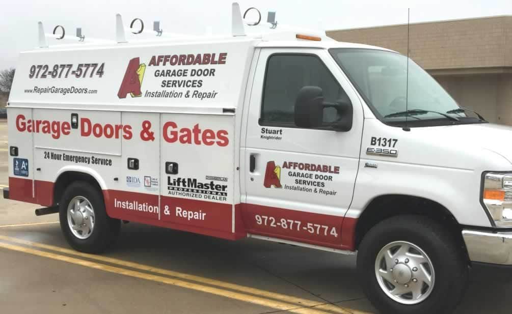 A1 Affordable Garage Door Services truck - 24/7 emergeny garage door service carrollton tx