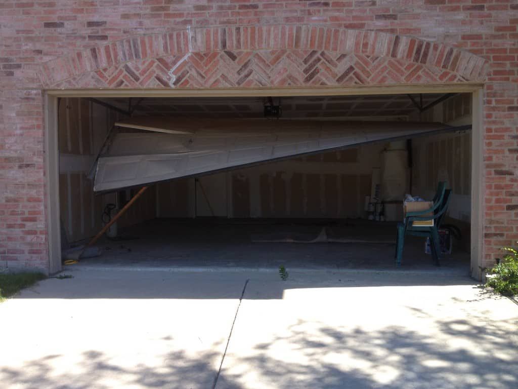 Garage dooor off track