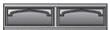 Monticello Ranch Garage Door Window Inserts
