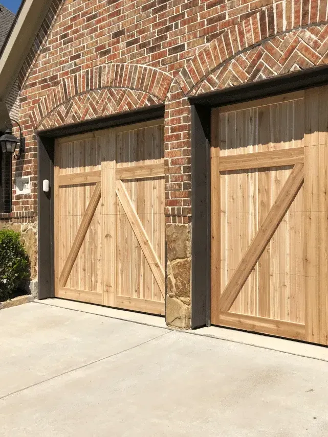 wood garage door - Custom Wood Garage Door Repair & installation