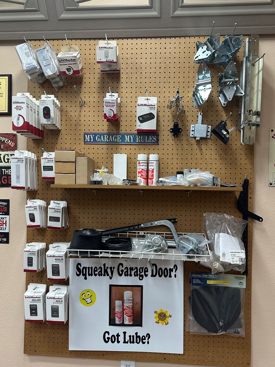 Garage door part