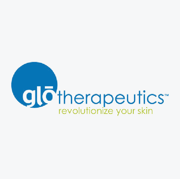 The logo for glo therapeutics revolutionizes your skin.