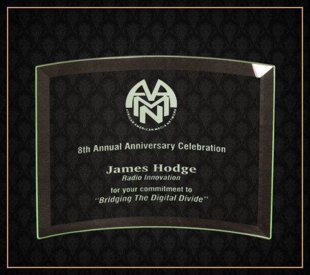 A plaque that says james hodge on it