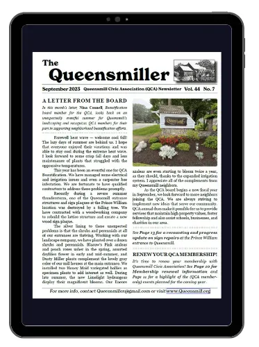 A tablet with a newspaper on the screen.