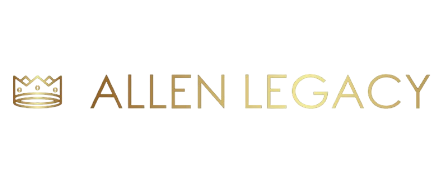 Gold crown logo and text "Allen Legacy."