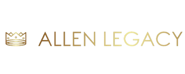 Gold crown logo and text "Allen Legacy."