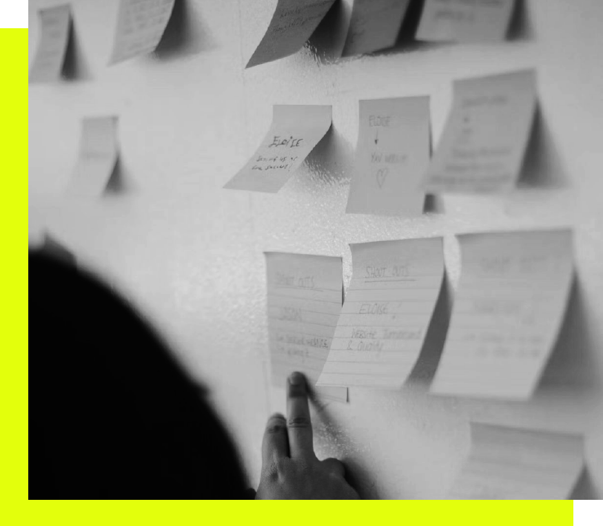 Composição de cards para projeto de Lean Ux Design