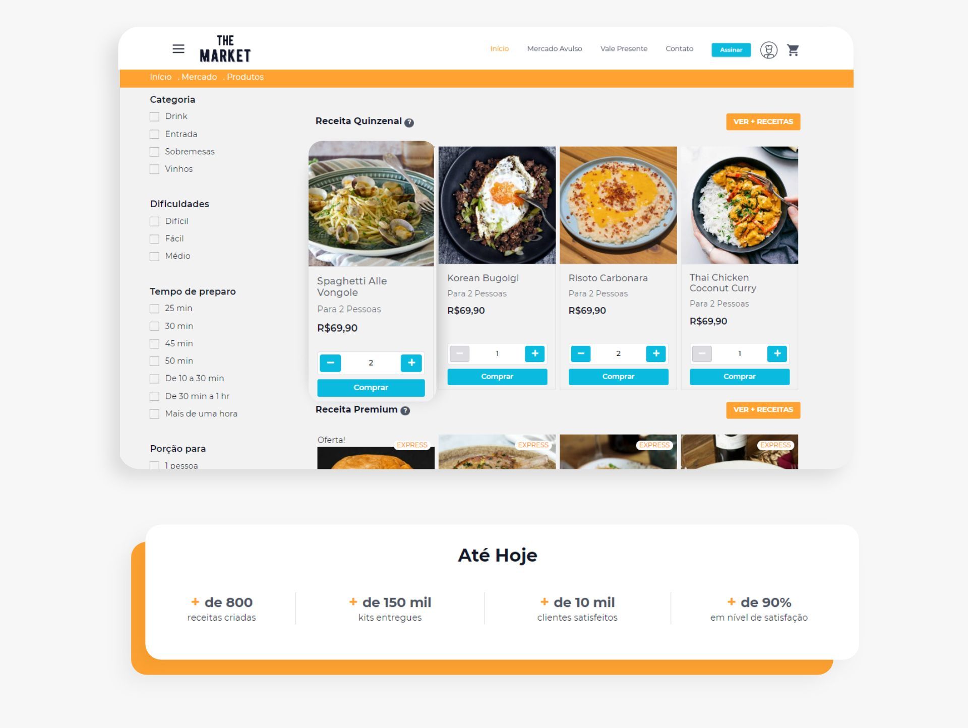 Pagina de receitas quinzenais the market
