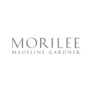 Morilee Madeline Gardner logo in gray on a white background