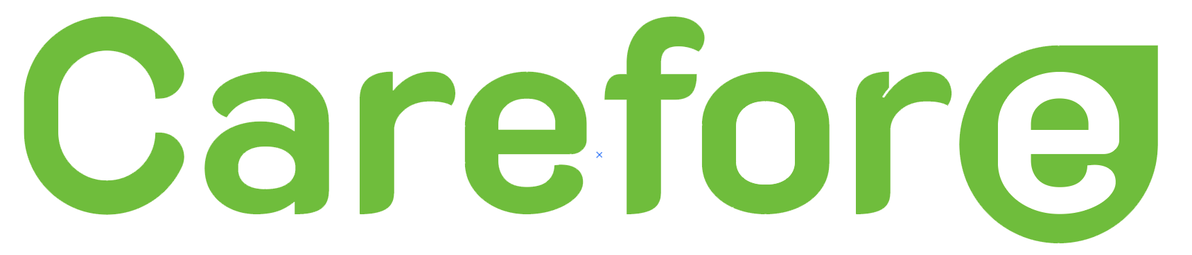 The word carefore is written in green on a white background.
