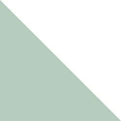 A green and white triangle on a white background.