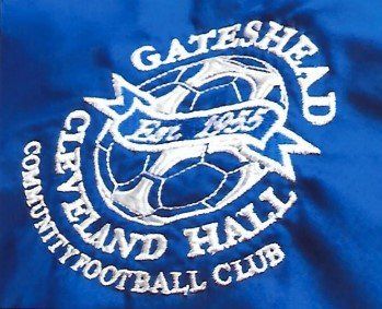 Gateshead Cleveland Hall football club crest on fabric