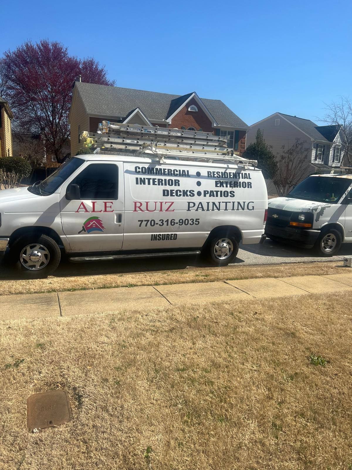 White van with