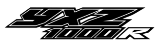 Stylized black-and-white “YXZ MOTOR” logo with a bold, angular design