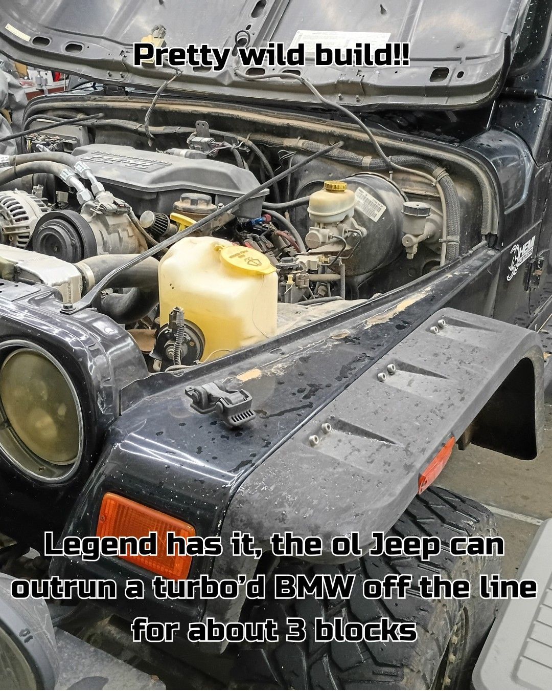 Jeep Wrangler HEMI engine-swap electrical integration