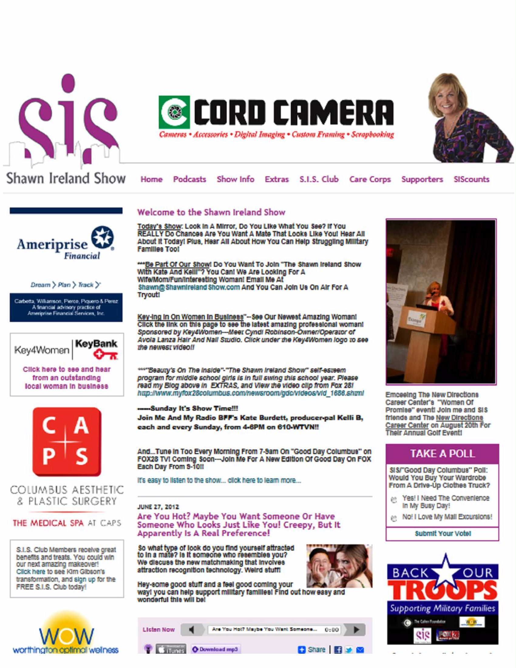 A screenshot of a website that says gcord camera on it.
