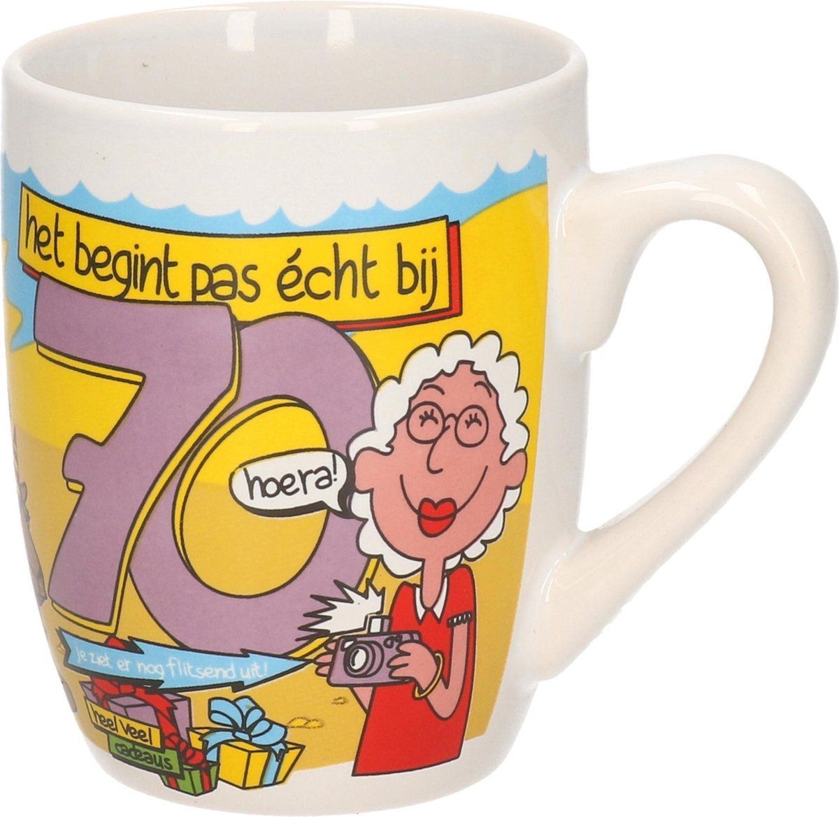 Cartoonmok 70 Jaar - Cadeau 70 jaar