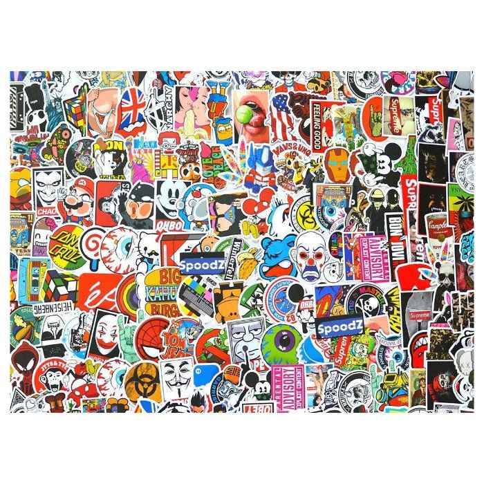200 Retro Stickers - Rijbewijs cadeau