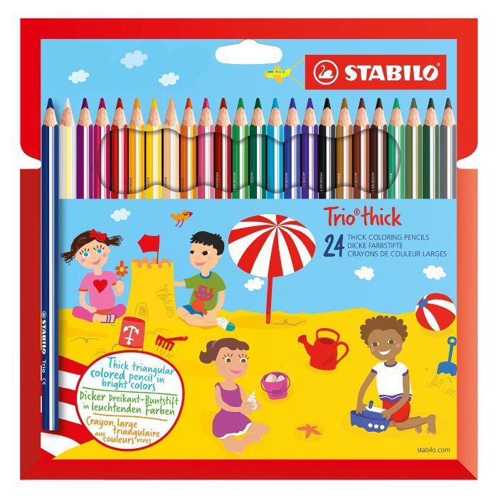 24 Stabilo Kleurpotloden - Schoencadeautje