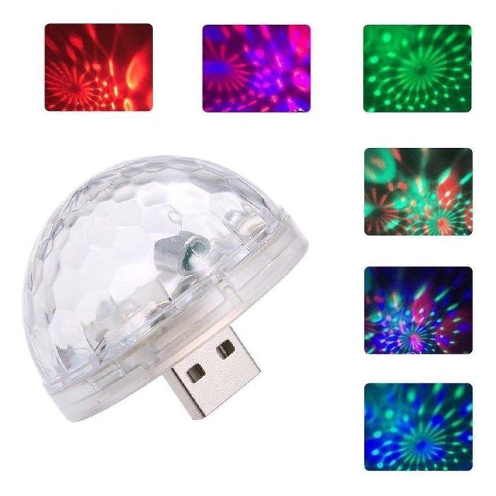 Auto USB Discolamp - Rijbewijs cadeau