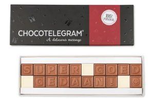 Chocolade telegram je eigen tekst in chocolade - Rijbewijs cadeau