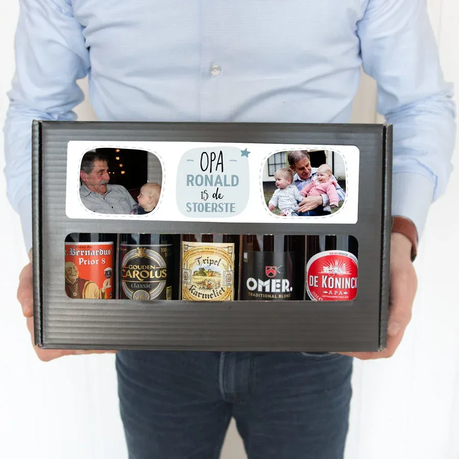 Bierpakket met Foto - Cadeau voor opa