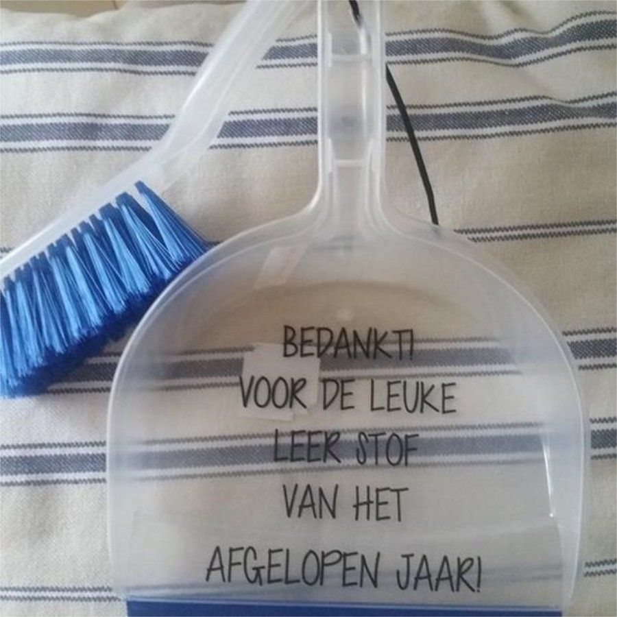 Stoffer en Blik Juf - Cadeau voor de juf