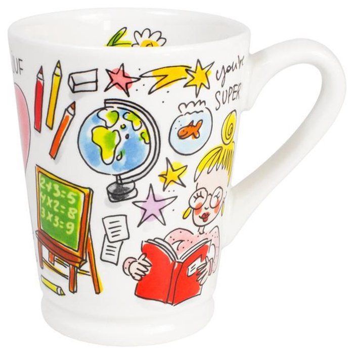 Blond Amsterdam mok liefste juf - Cadeau voor de juf