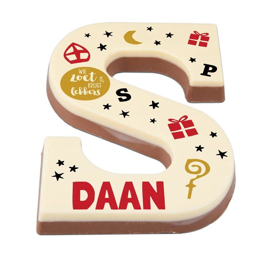 Chocoladeletter met Naam - Chocolade Cadeau
