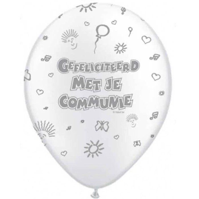 Gefeliciteerd met je communie ballon - Communie versiering