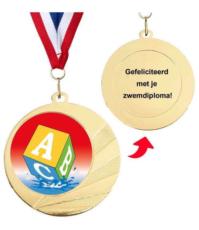 Zwemdiploma A medaille - Zwemdiploma cadeau